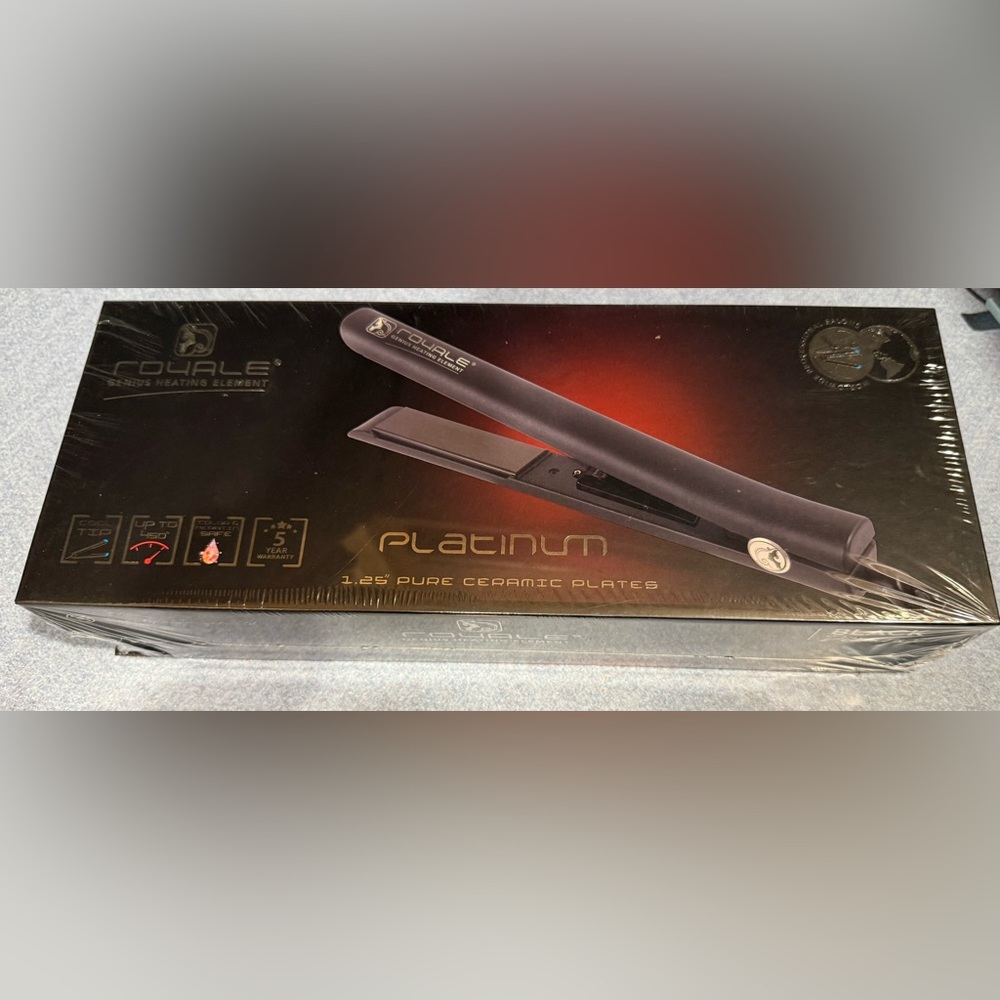 Royale Platinum 1.25” Hair Straightener with Ceramic Plates - Picture 2 of 4